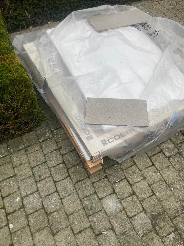 Tegels 1.20x1.20 x8stuks, Ophalen, 60 cm of meer, Nieuw, 10 m² of meer
