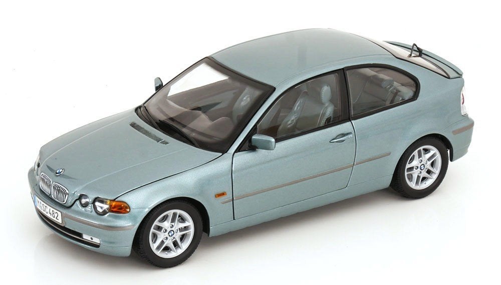BMW 325ti Compact E46 Groen 1/18 Kyosho BMW Dealer Edition, Ophalen of Verzenden, Zo goed als nieuw, Auto, Kyosho
