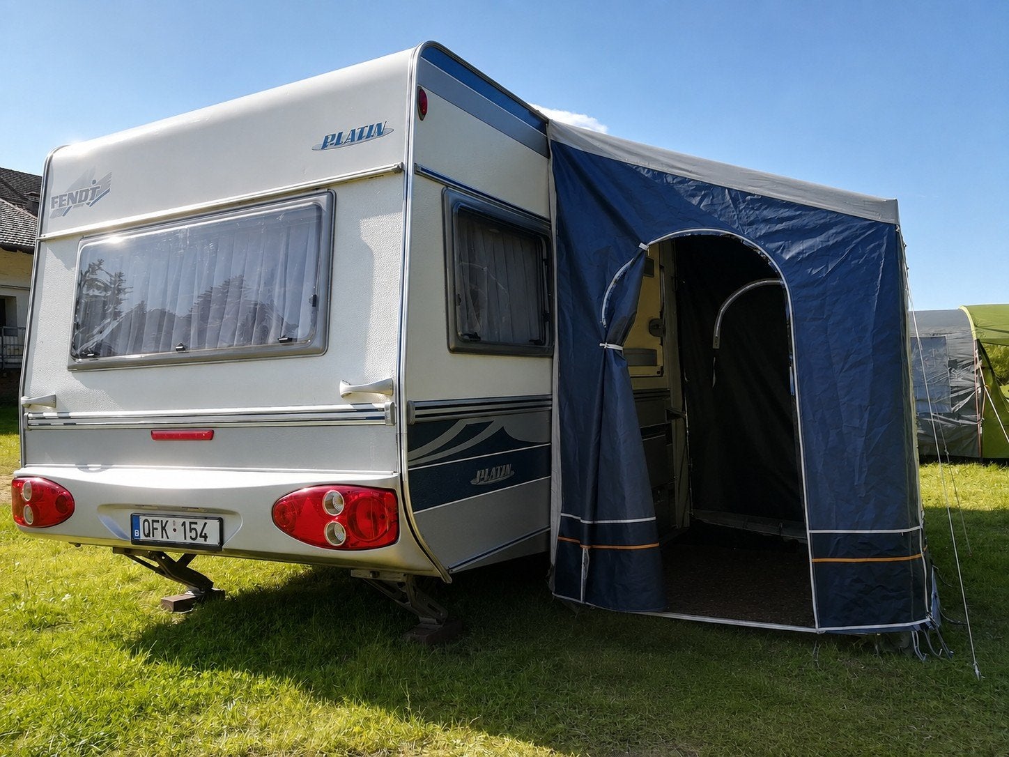winter voortent StarCamp, Ophalen, Zo goed als nieuw
