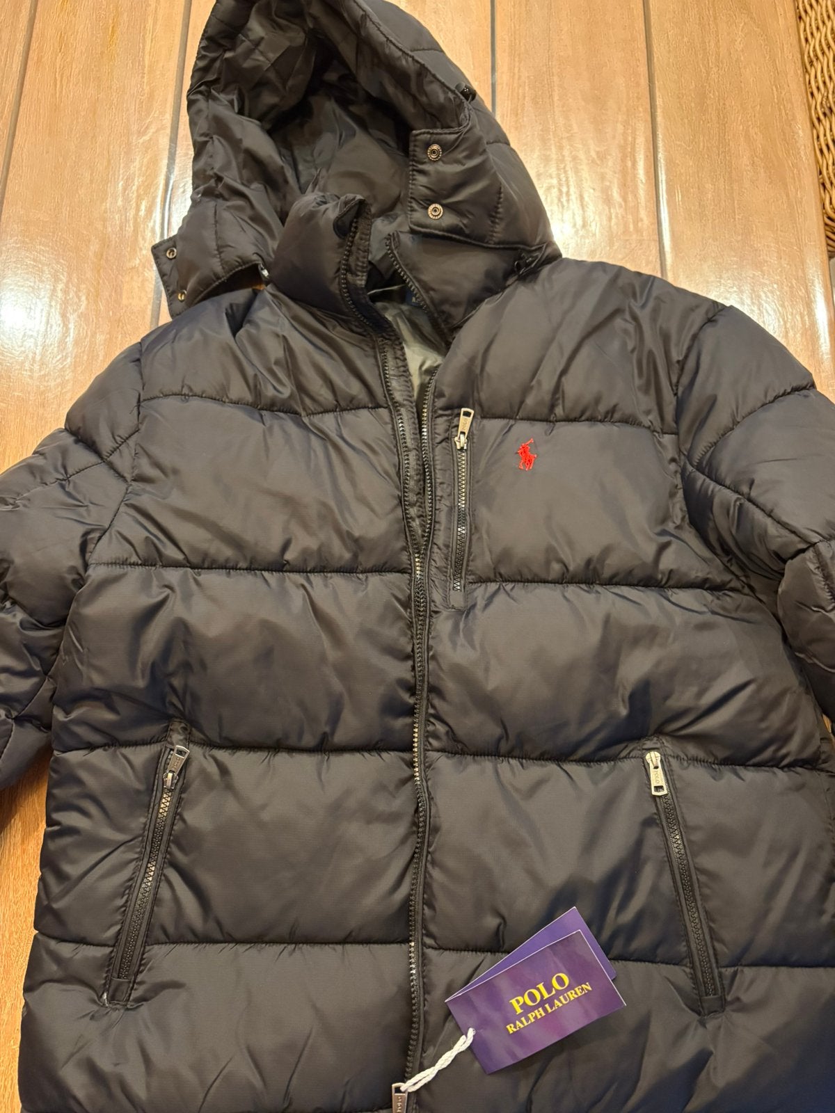 Winterjas Ralph Lauren, Kleding | Heren, Ophalen of Verzenden, Zo goed als nieuw, Maat 52/54 (L), Zwart