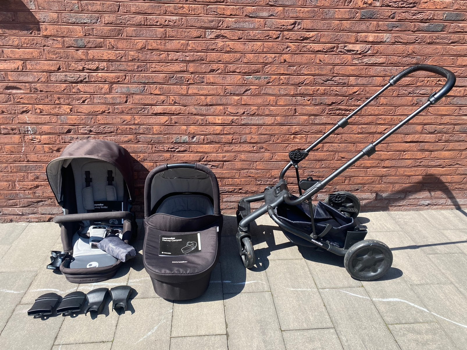 Complete Easywalker Harvey combiwagen (zwart), Enlèvement, Comme neuf, Poussette