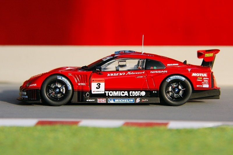 Nissan R35 GT-R GT500 Hasemi Tomica #3 2009 - Ebbro 1:43, Hobby & Loisirs créatifs, Enlèvement ou Envoi, Comme neuf, Voiture