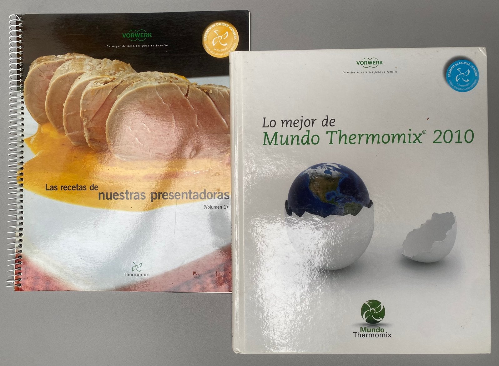 Thermomix - lot de 2 livres originaux en espagnol, Enlèvement, Comme neuf
