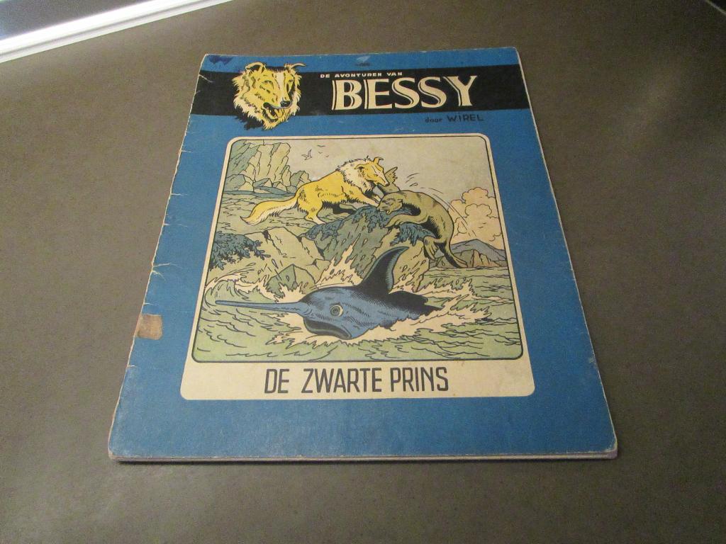Bessy - De zwarte prins - 1e druk - 1956, Boeken, Stripverhalen, Gelezen, Eén stripboek, Ophalen of Verzenden