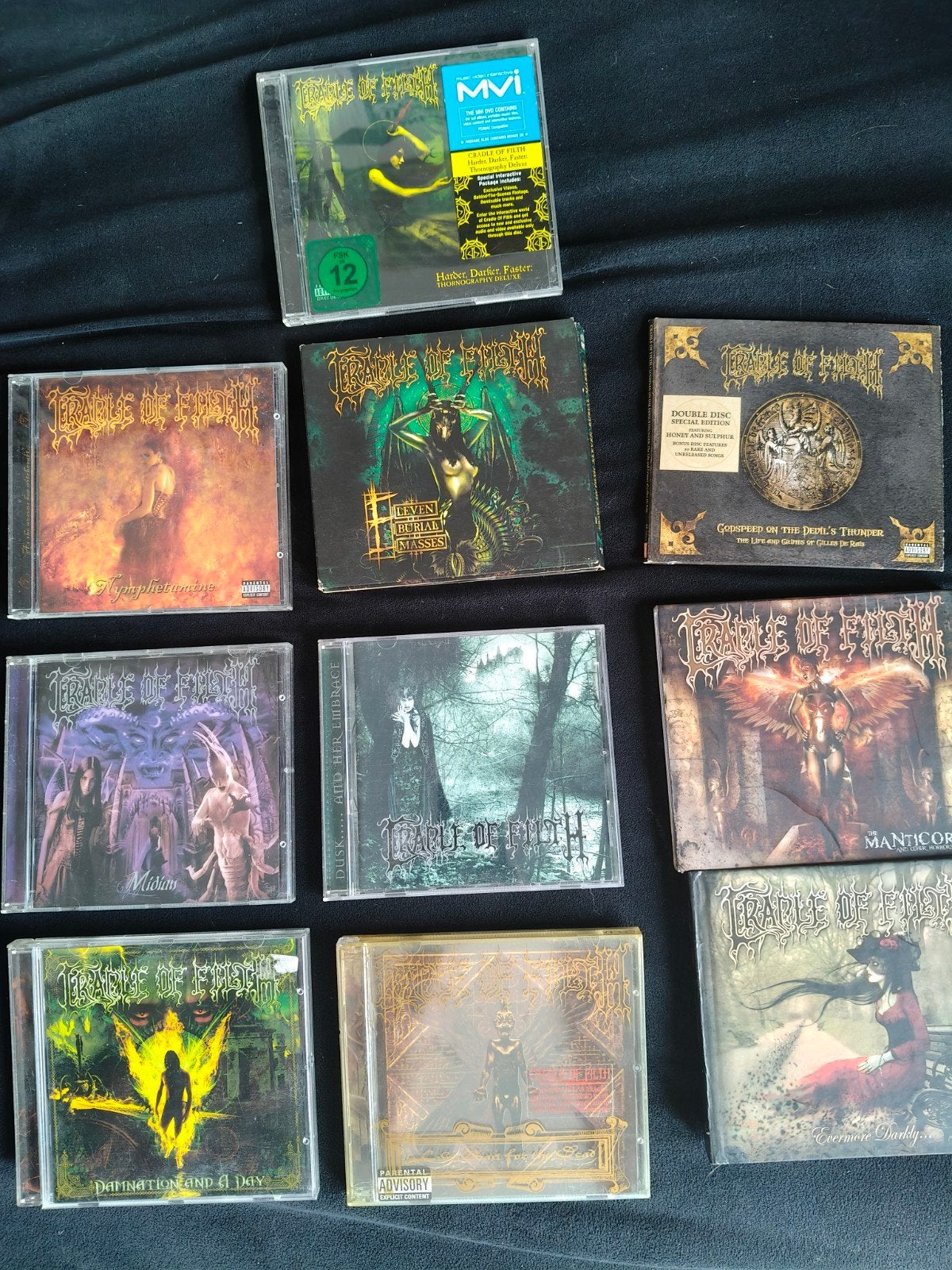 cradle of filth cd's, Cd's en Dvd's, Ophalen, Speciale editie, Zo goed als nieuw, Death metal