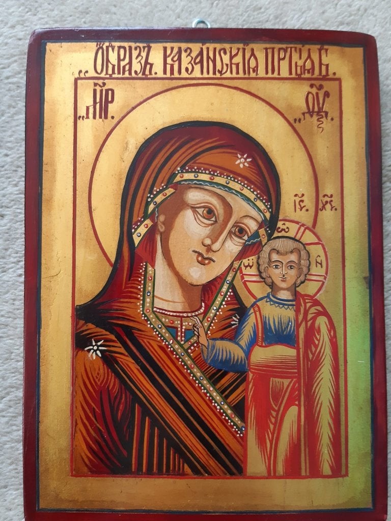 Moeder Gods van Kazan, Antiek en Kunst, Ophalen of Verzenden