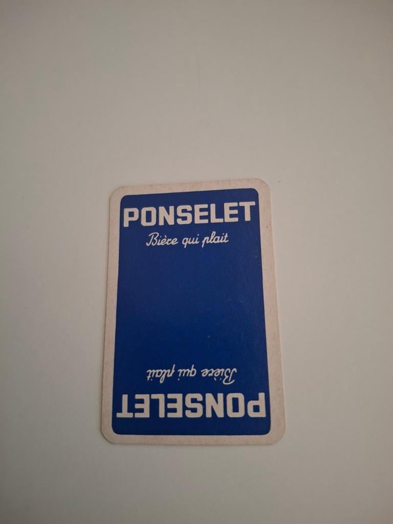 Oude speelkaart ponselet anderlues, Verzamelen, Ophalen of Verzenden