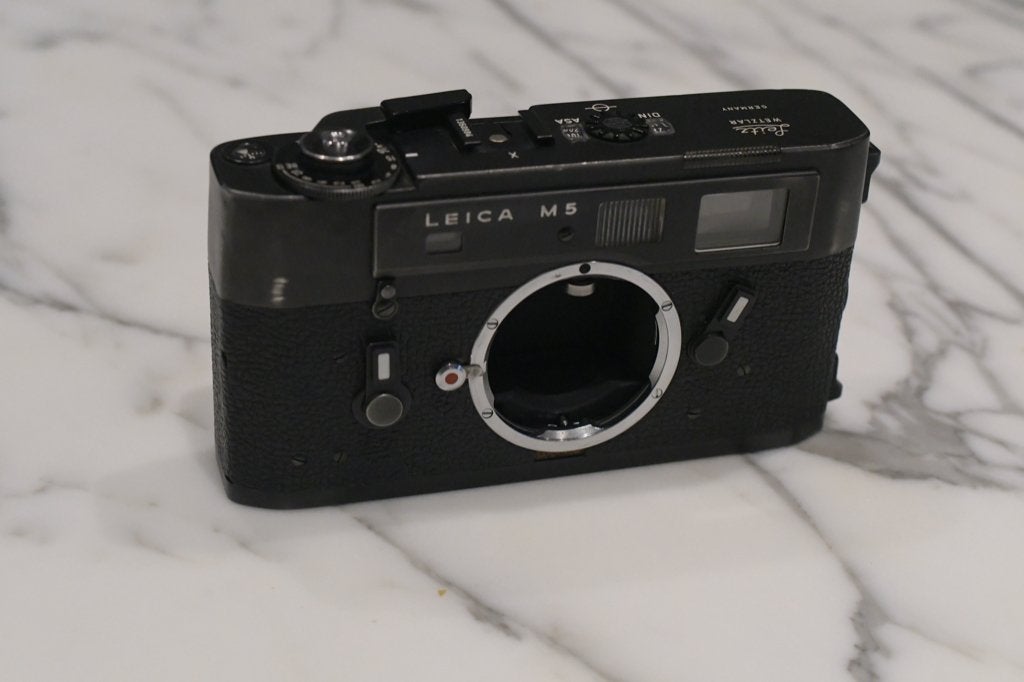Leica M5, Audio, Tv en Foto, Ophalen of Verzenden, Niet werkend, Compact, Leica