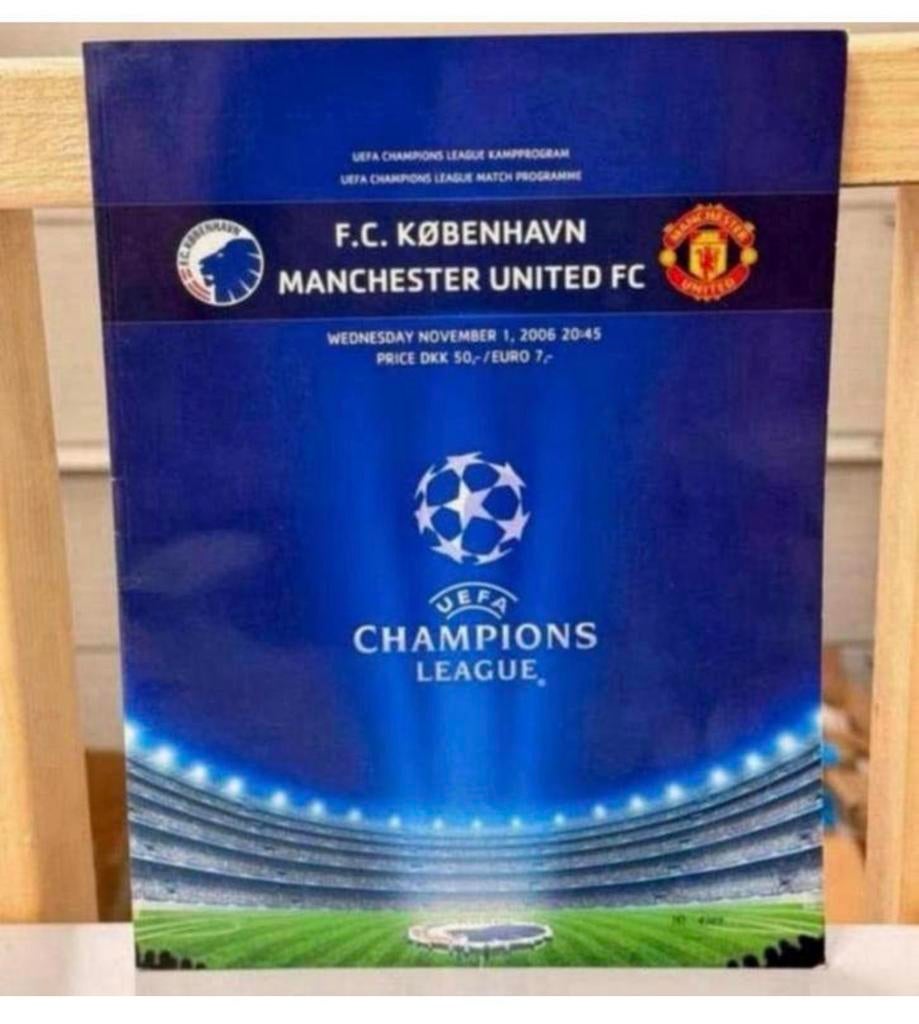 FC Copenhague Manchester United Ligue des Champions 2006/07, Enlèvement ou Envoi, Comme neuf, Sport de ballon