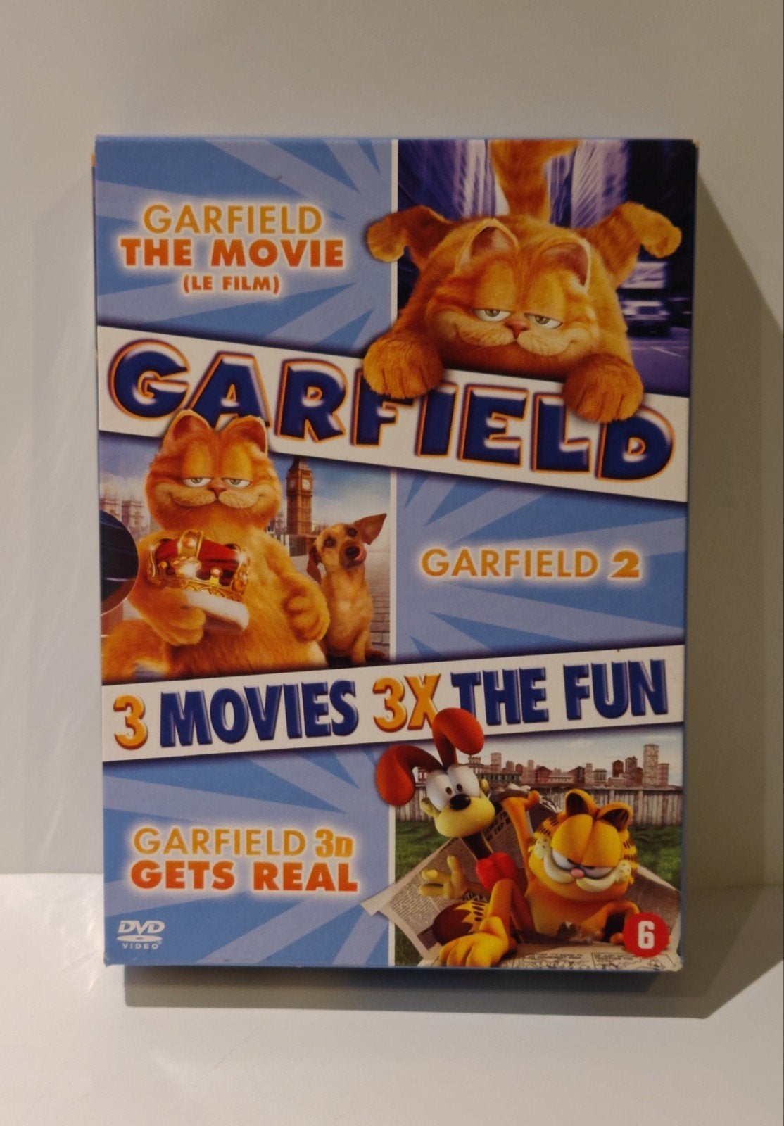 Garfield 3 Movies 3x The Fun DVD Boxset Nieuw in verpakking, Cd's en Dvd's, Ophalen of Verzenden, Nieuw in verpakking