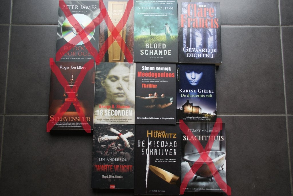 lot van nog 7 boeken thrillers, ook per stuk te koop voor €5, Boeken, Ophalen of Verzenden, Zo goed als nieuw