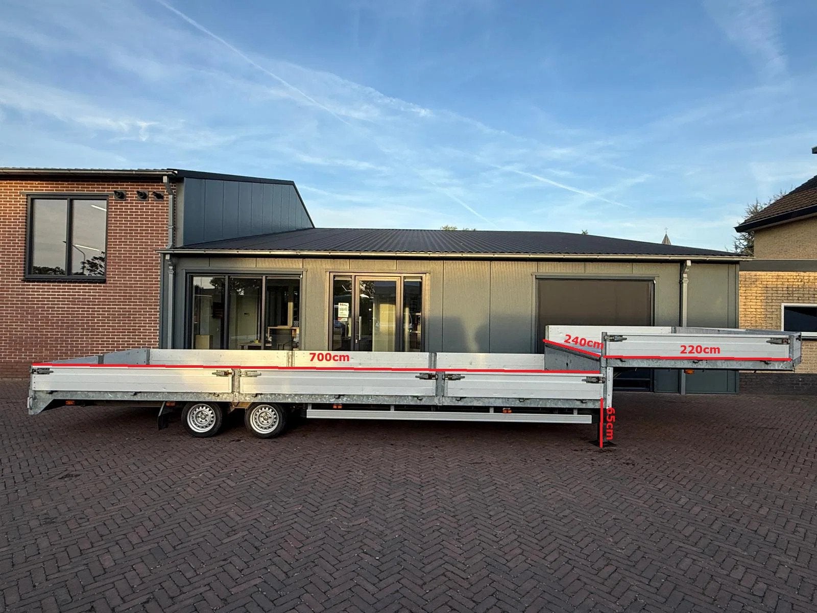 MASTA Dieplader Be Oplegger | 5 Ton | 10 Meter | 2660KG Laad, Autos, Achat, Autres carburants, Remorques et Semi-remorques, TVA déductible