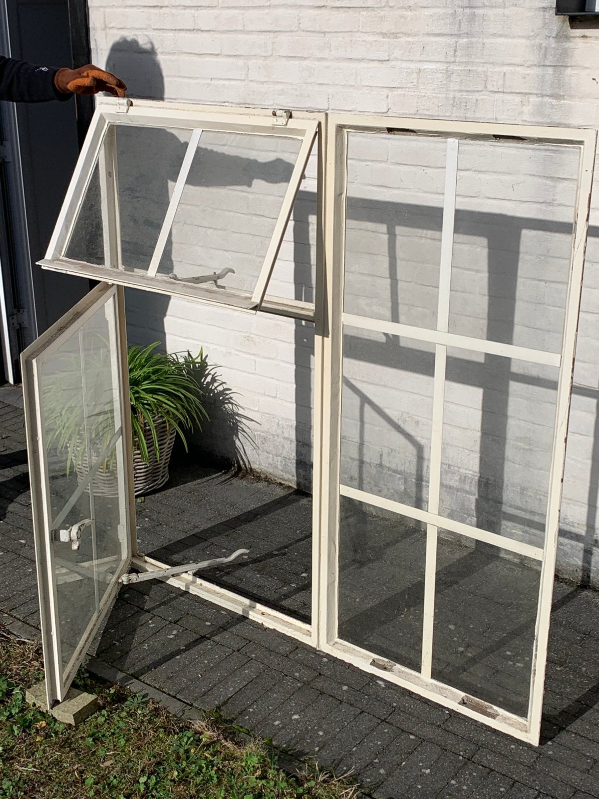 Kloosterramen “Smeedijzeren”, Ophalen, Gevelraam of Ruit, Gebruikt, 80 tot 120 cm