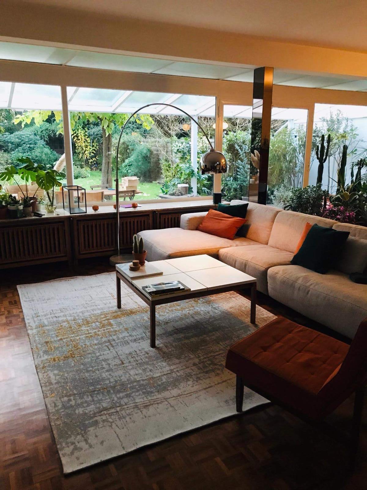 Louis De Poortere tapijt, Mad Men Columbus Gold, Huis en Inrichting, Ophalen, Gebruikt, Louis De Poortere collectie vintage sixties