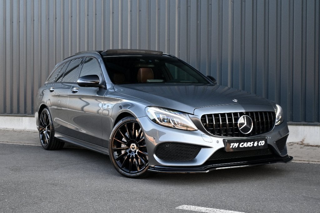 Mercedes C43 AMG 4MATIC HUD zetelkoeling Cam Designo PanoACC, Autos, Mercedes-Benz, Cuir, Argent ou Gris, Achat, Euro 6