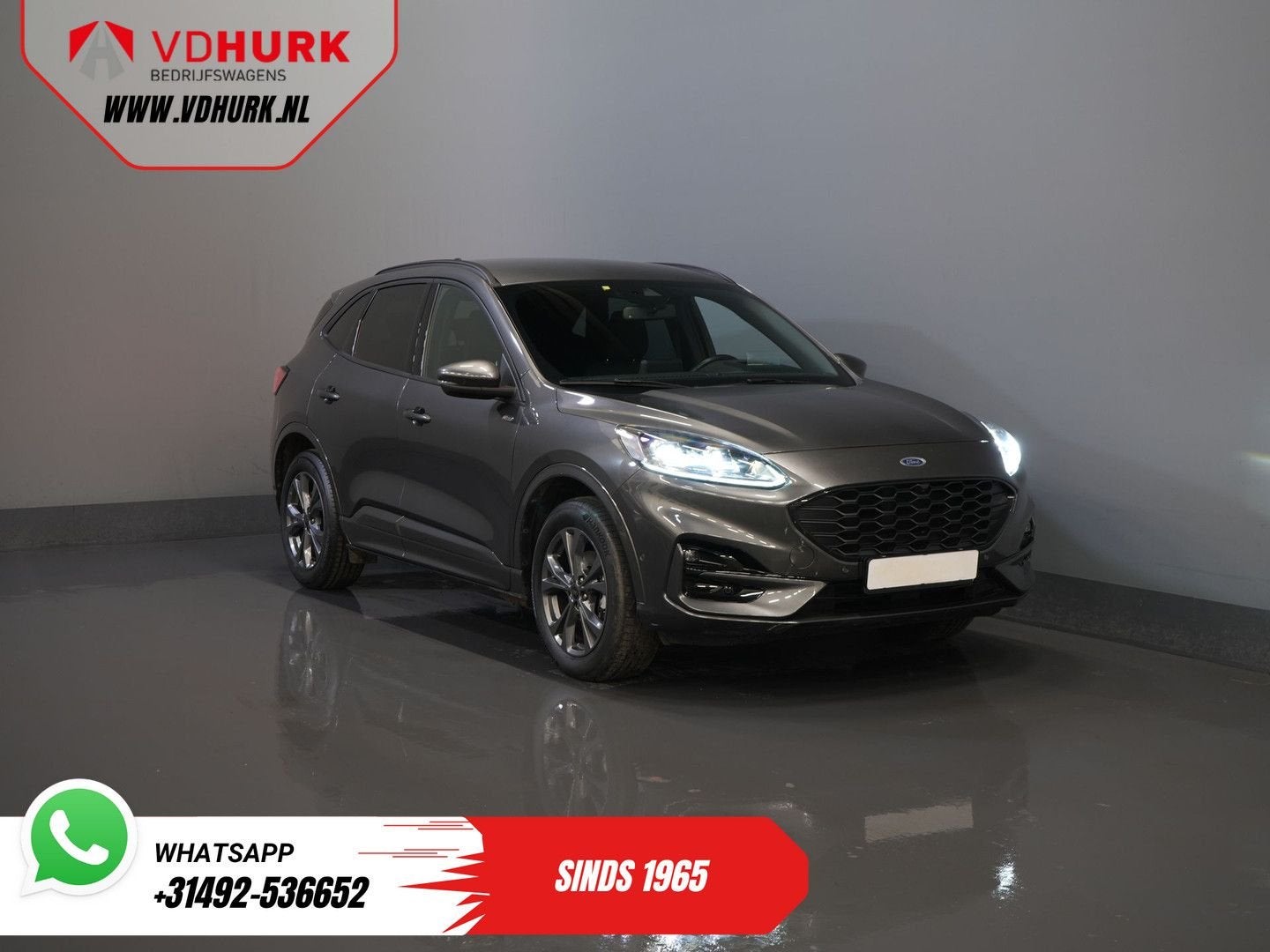 Ford Kuga 2.5 PHEV 225 pk ST-Line LED/ Head-Up/ Adapt.cruise, Autos, Ford, Argent ou Gris, Entreprise, Automatique, Kuga