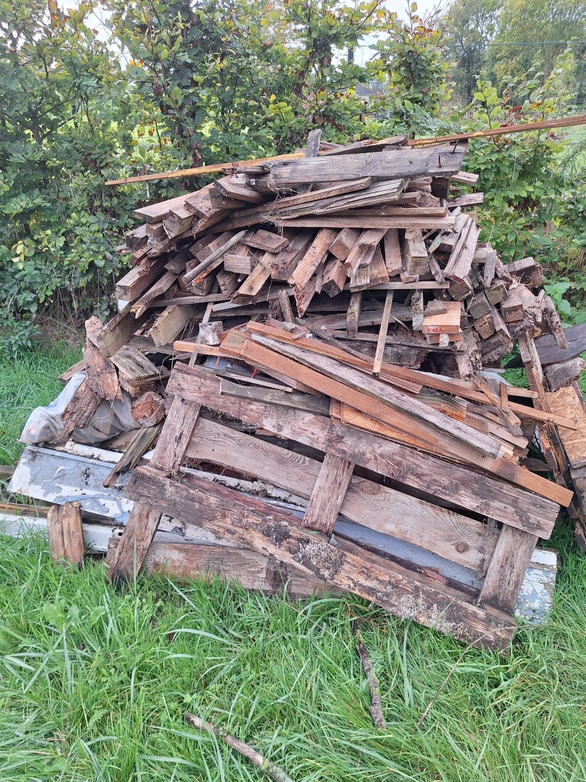 bois de chauffage gratuit, Enlèvement