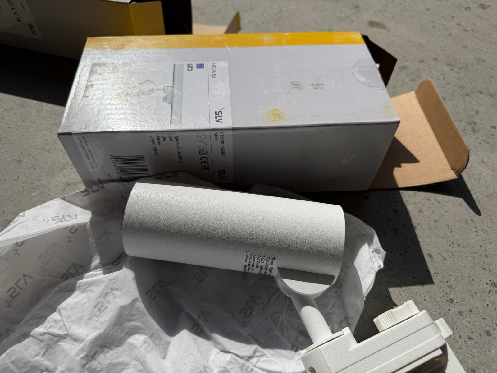 Spot Helia 50 pour rail de 3 pieds, blanc, Enlèvement, Neuf