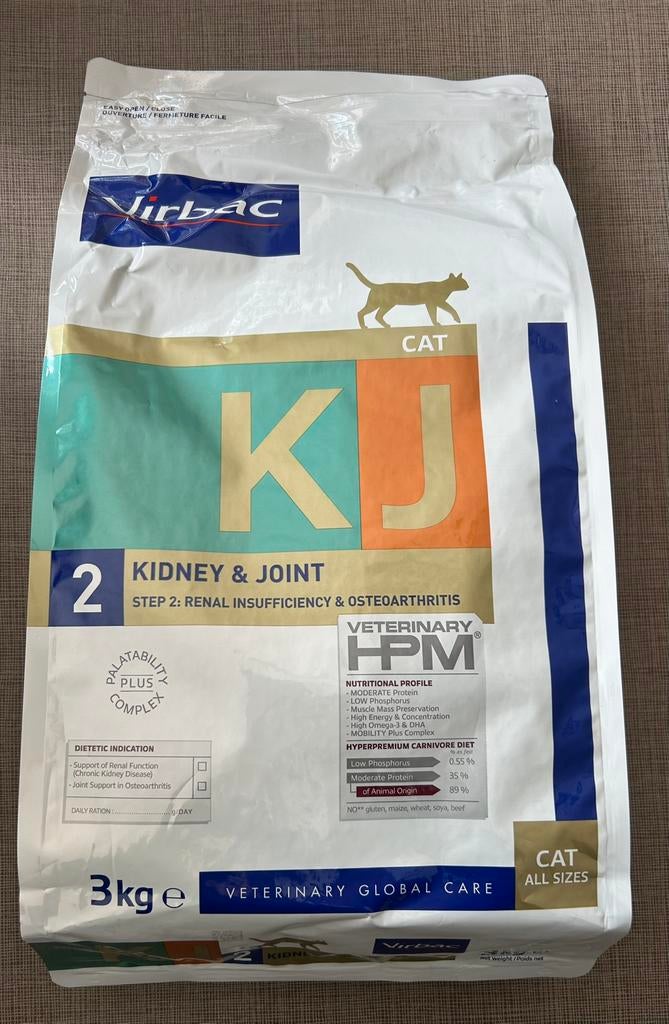 Virbac KJ 2 voor katten, Enlèvement, Chat