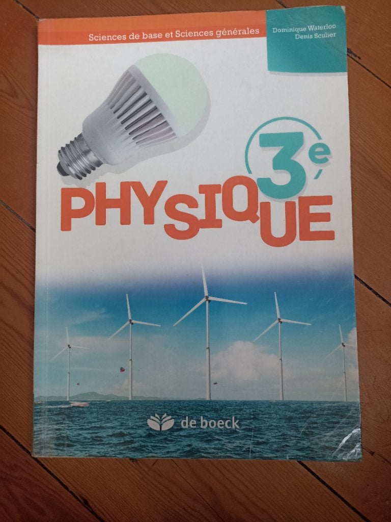 Physique 3e, de boeck, Physique, Enlèvement, Utilisé, Secondaire