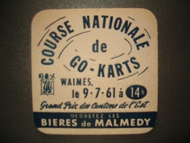 Bierviltje Malmedy : Waimes 09-07-61, Ophalen of Verzenden, Gebruikt, Viltje(s)
