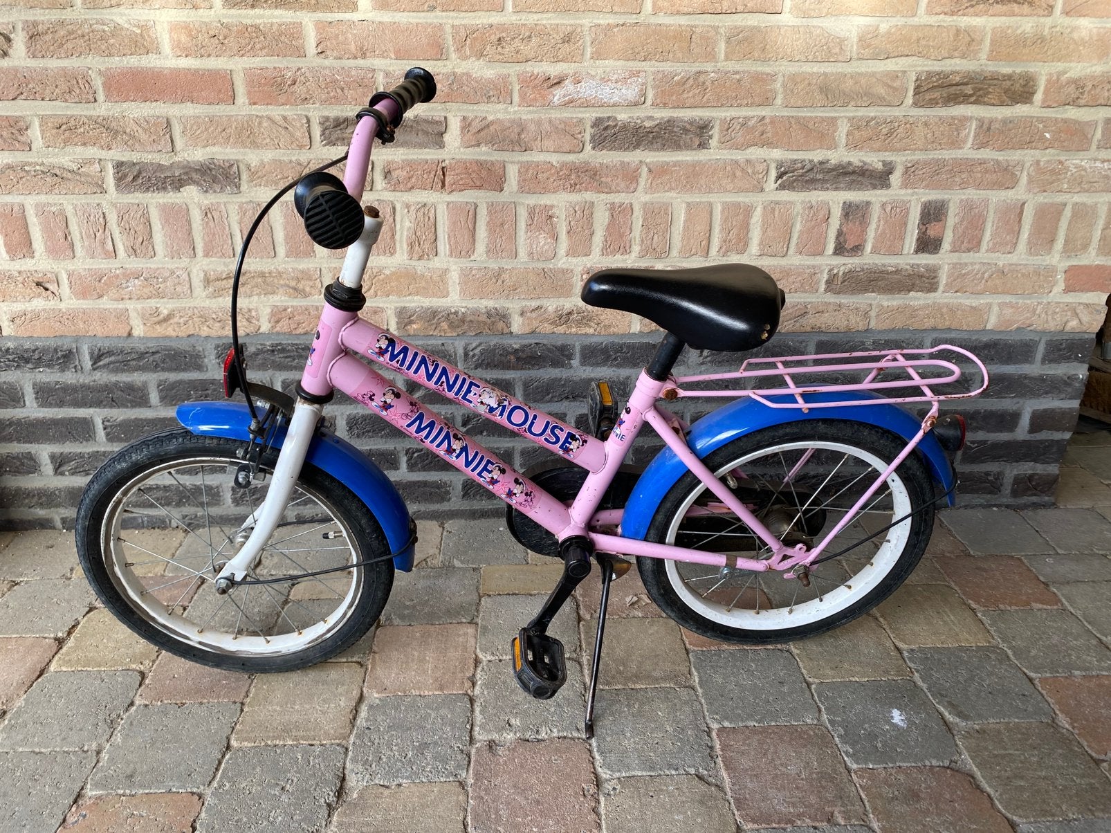 Meisjesfiets Disney 3-6 jaar, Fietsen en Brommers, Ophalen, Gebruikt, Terugtraprem, Minder dan 16 inch