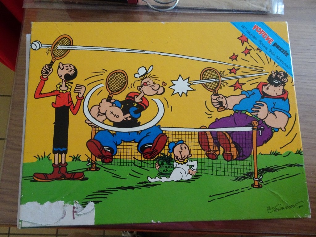 Puzzle 140 pièces - Popeye & Olive, Enlèvement ou Envoi, Utilisé, Autres types