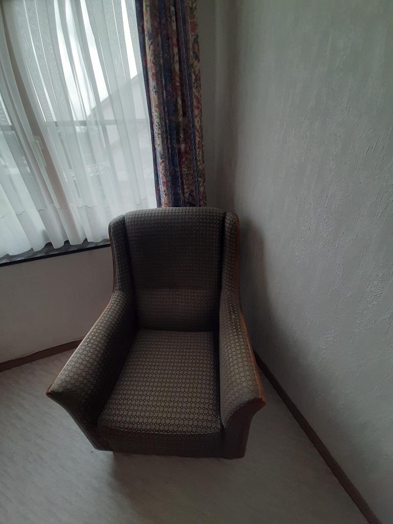 salon, Maison & Meubles, Canapés | Salons, Utilisé, 200 à 250 cm, Moins de 75 cm, Bois, Tissus, Enlèvement