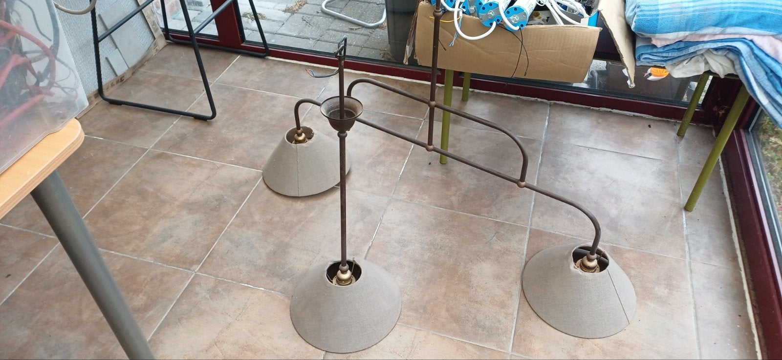 2 rustieke lusters, Tuin en Terras, Ophalen