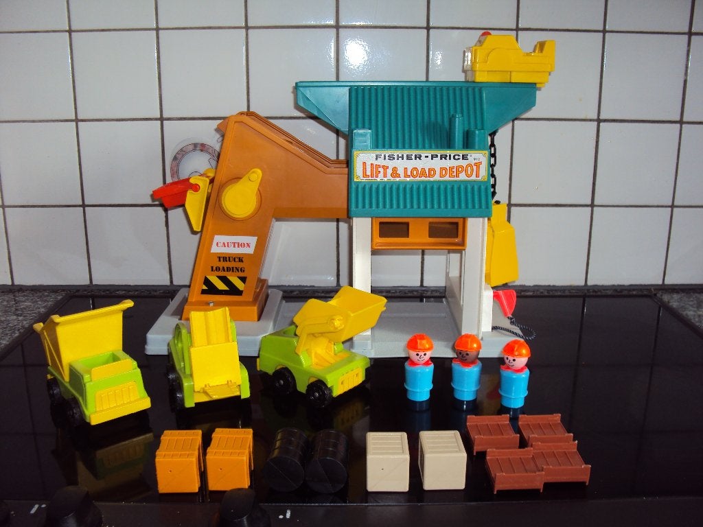 Fisher price, Lift & Load Depot# 942 *VOLLEDIG* PRIMA STAAT*, Ophalen of Verzenden, Speelset