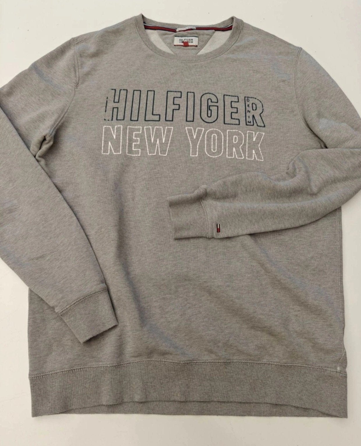 SWEAT HILFIGER DENIM (XL), Vêtements | Hommes, Pulls & Vestes, Gris, Enlèvement ou Envoi, Porté, Tommy Hilfiger