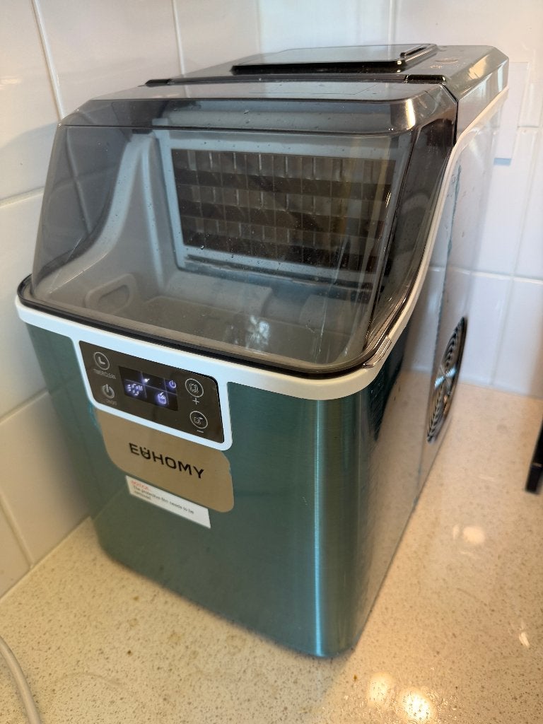 EUHOMY Inox ijsmachine, Ophalen, Zo goed als nieuw, Zelfvriezend
