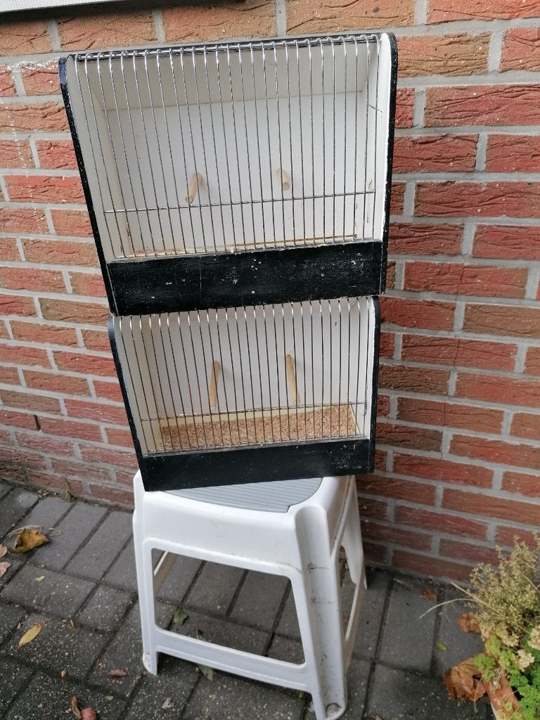 vogelkooi, Dieren en Toebehoren, Vogels | Hokken en Kooien, Ophalen, Gebruikt, Hout, Vogelkooi
