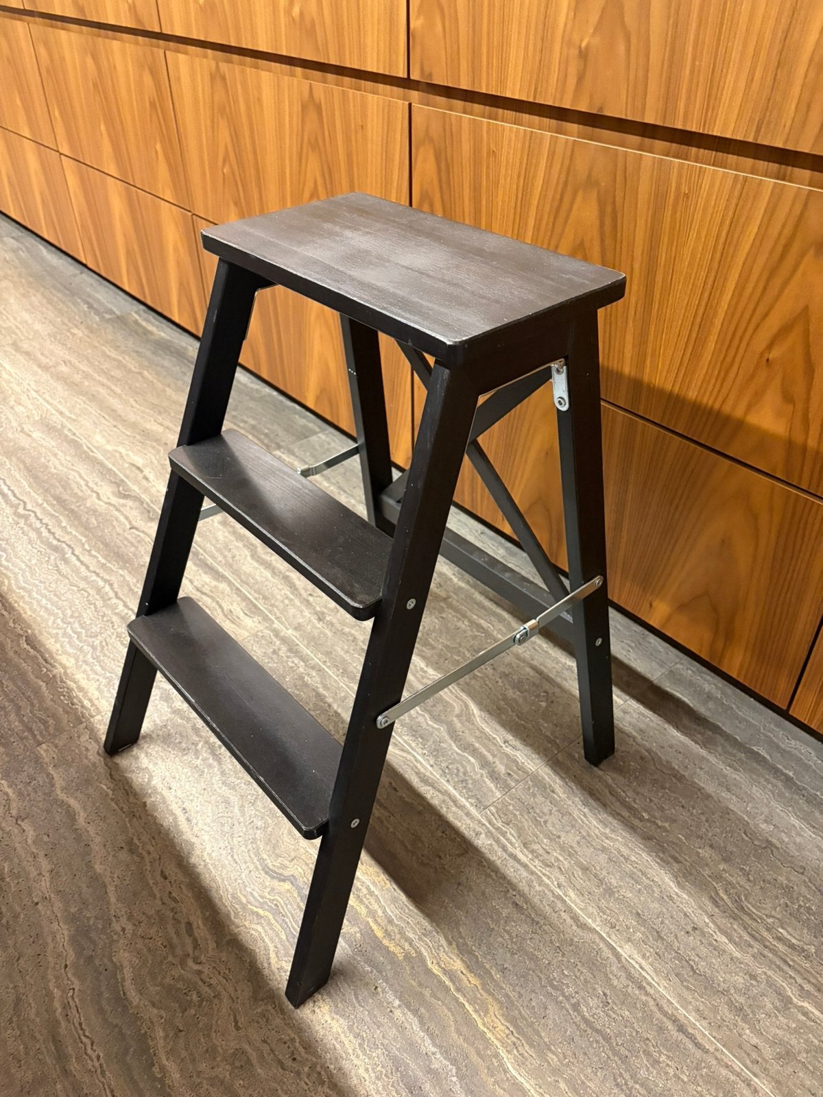 Ikea plooibaar krukje - trapje, Huis en Inrichting, Ophalen, Gebruikt, Hout