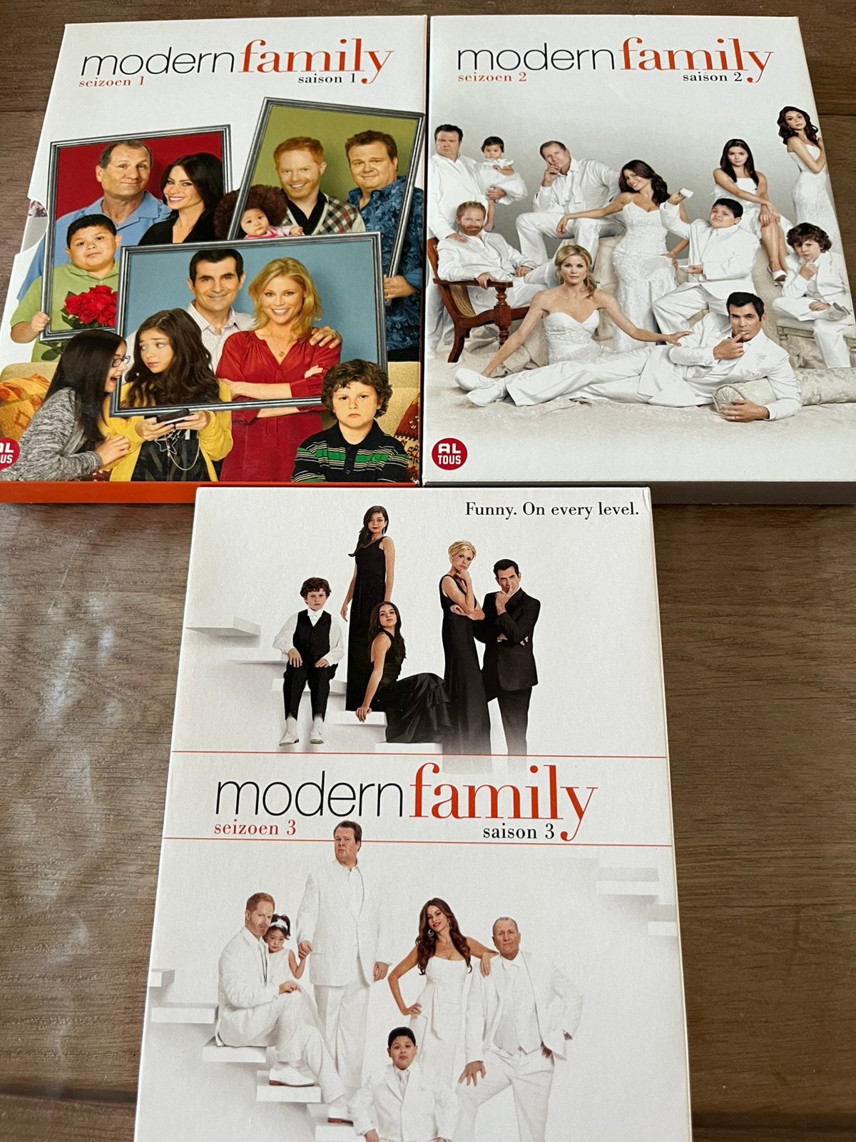 Modern Family – Seizoen 1, 2 & 3 – DVD, Cd's en Dvd's, Engels, Seizoen 1, Ophalen of Verzenden, Zo goed als nieuw