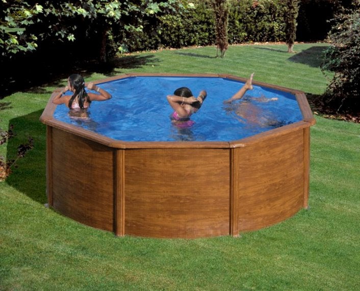 PISCINE HORS SOL SICILIA, 200 à 400 cm, 300 cm ou plus, Rond, Comme neuf