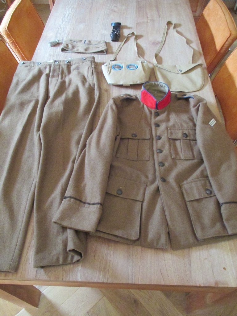 Replica Belgisch M1915 uniform, Verzamelen, Militaria | Algemeen, Ophalen of Verzenden, Landmacht, Kleding of Schoenen
