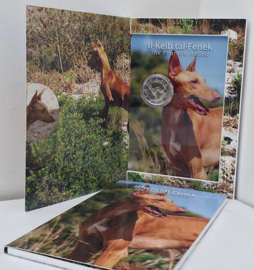 Malta 2026 - Pharaoh Hound - 2 euro BU in blister, Ophalen of Verzenden, Malta, 2 euro, Setje