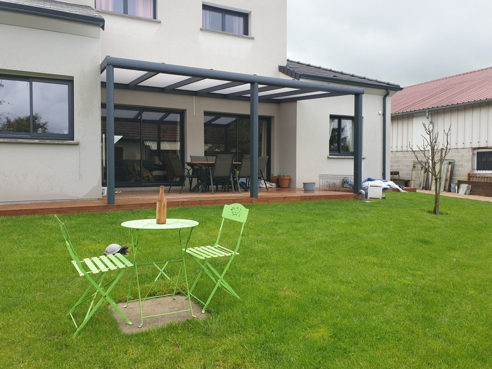 carport, terrasoverkapping 3m op 4m alu, Ophalen, Nieuw, Carport
