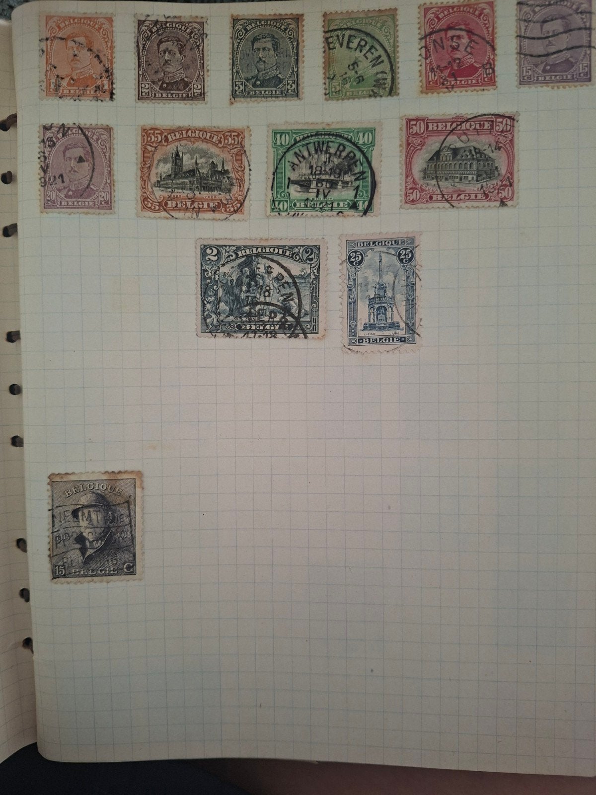 Postzegels België, Ophalen