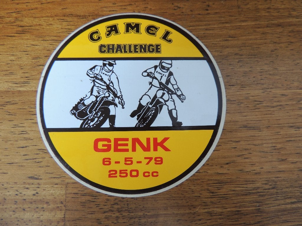 motocross camel challenge Genk 79 sticker, Verzamelen, Stickers, Ophalen of Verzenden, Zo goed als nieuw