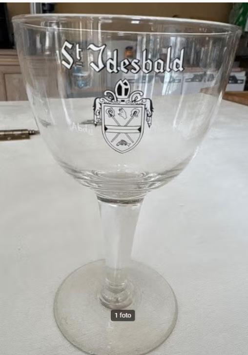 Oud glas abdijbier, Collections, Marques de bière, Comme neuf, Verre ou Verres, Enlèvement ou Envoi