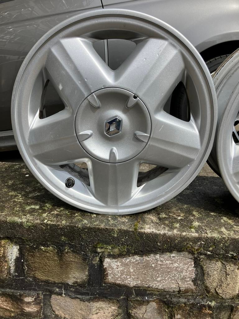 Aluminium velgen en twee banden voor Renault Kangoo, Auto-onderdelen, Ophalen, 14 inch, Gebruikt, 175 mm