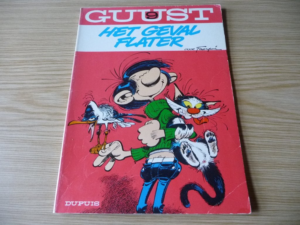 Guust Flater 9 Het geval Flater 1977 € 2, Eén stripboek, Ophalen of Verzenden, Zo goed als nieuw, FRANQUIN