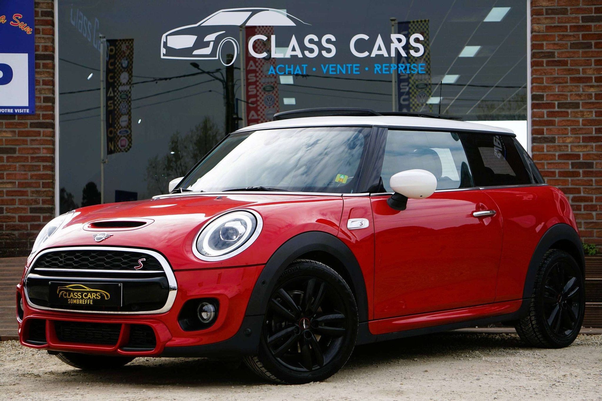 MINI Cooper S 2.0AS JOHN COOPER WORKS 19725 KM! TOIT PANO-NA, Stof, Gebruikt, Zwart, 4 cilinders