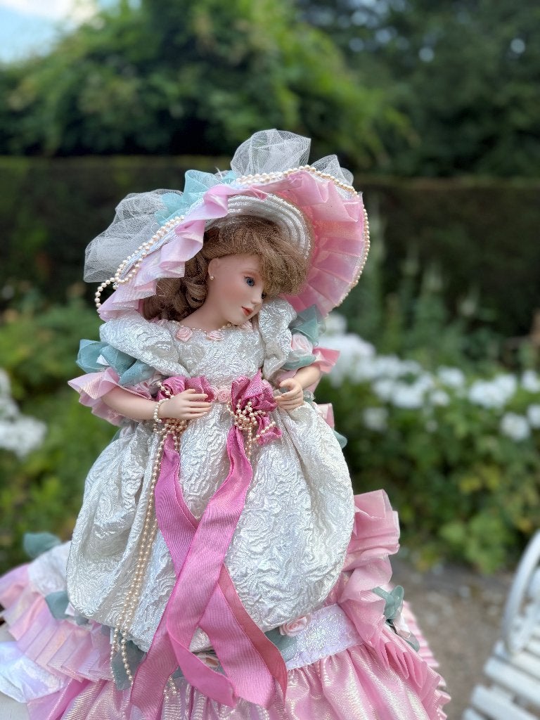 Franklin Heirloom Dolls fijne bisque porselein pop, Verzamelen, Ophalen, Pop