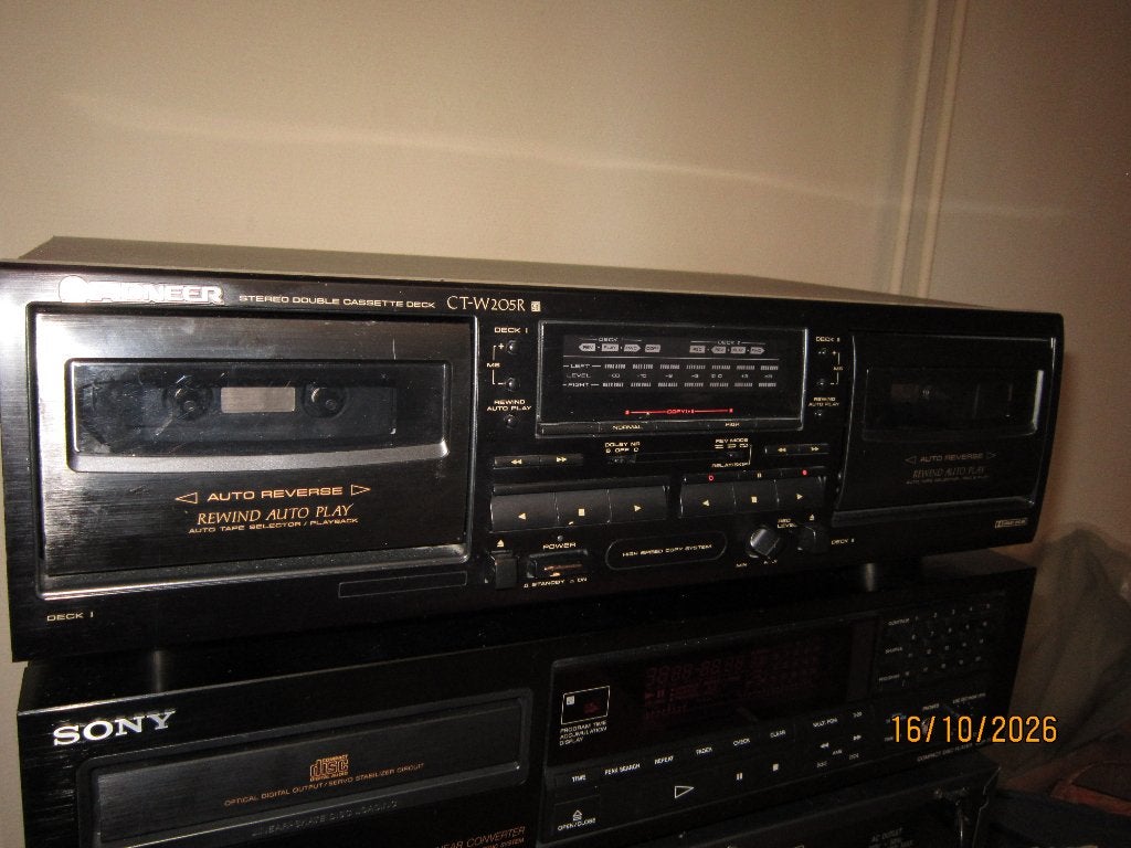 pioneer ct-w205 r te koop, Ophalen, Dubbel, Auto-reverse