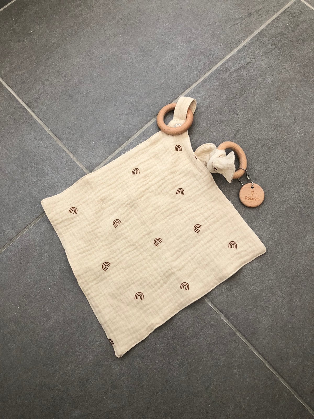 Bijtring/ knuffeldoekje, Kinderen en Baby's, Ophalen of Verzenden, Zo goed als nieuw