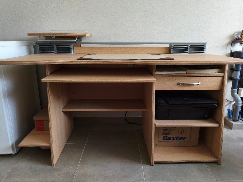 computermeubel, Maison & Meubles, Armoires | Meubles ordinateur, Utilisé, 70 à 120 cm, 120 à 170 cm, 40 à 80 cm, Autres essences de bois