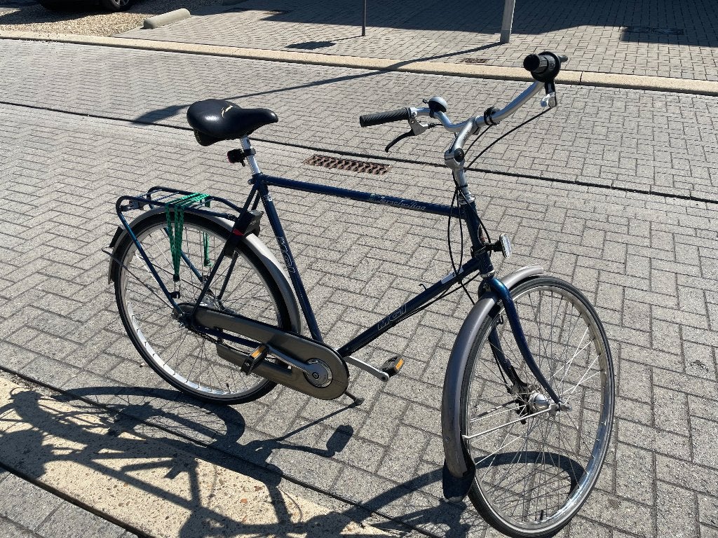 Herenfiets donker blauw, Vélos & Vélomoteurs, Vélos | Hommes | Vélos pour homme, Autres marques, Vitesses, Frein à tambour, 57 à 61 cm
